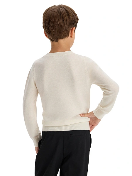 Джемпер CashTouch детский для мальчиков, цвет белый, фото 2