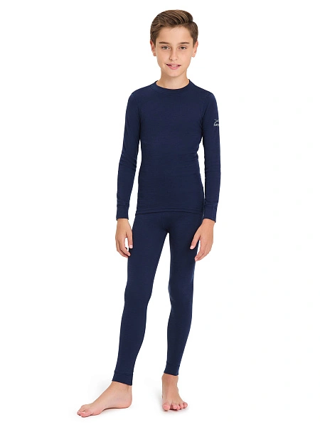 SOFT Комплект термобелья для мальчиков-подростков, цвет синий, фото 1