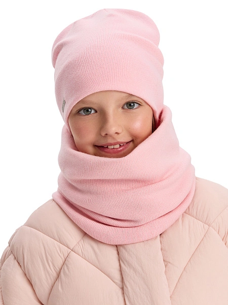 Комплект шапка и снуд из 100% шерсти мериносов, фото 1