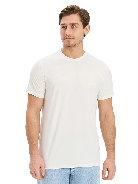 Футболка мужская серии Bamboo, цвет молочный, фото 2