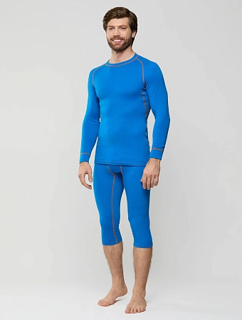 Комплект термобелья мужской серии SPORT WOOL, цвет ультрамарин, фото 1