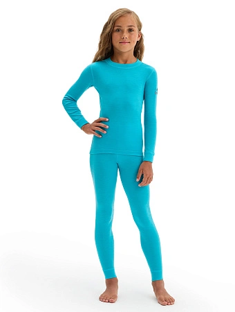 SOFT Комплект термобелья для девочек, цвет бирюзовый, фото 1