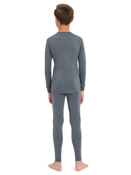 SOFT Комплект термобелья для мальчиков-подростков, цвет серый меланж, фото 2