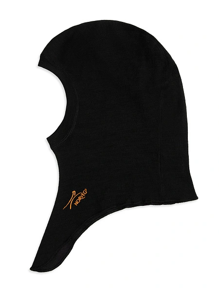 Термобелье балаклава из шерсти мериноса мужская для охоты и рыбалки серии FACE MASK, цвет черный, фото 6