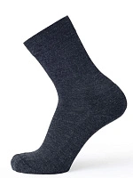 Носки женские из шерсти мериноса серии MERINO WOOL Темно-серый меланж