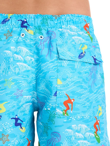 Шорты Swimwear для мальчика-подростка, цвет бирюзовый, фото 4