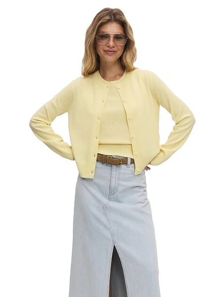 Топ трикотажный, цвет сливочный, фото 5