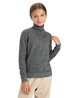 Свитер Cash Touch подростковый для девочек Цветы на черном