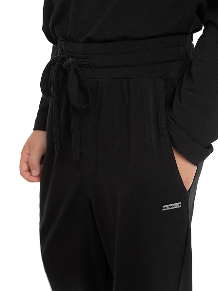 Брюки серии Bamboo для мальчика, цвет черный, фото 4