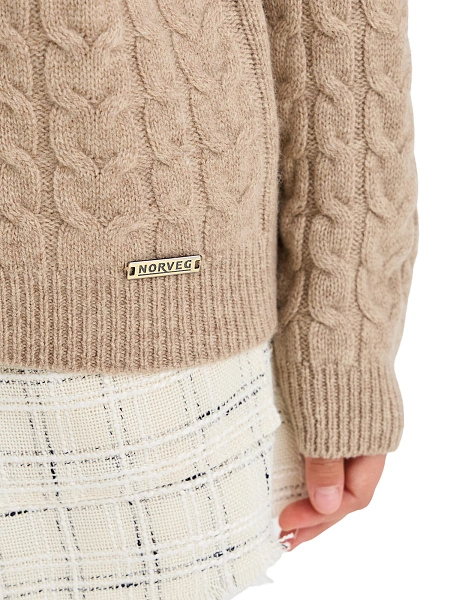 Кофта на молнии Super Fine Merino Wool для девочек, фото 4