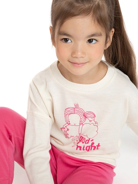 Пижама для девочки из шерсти мериносов, фото 3