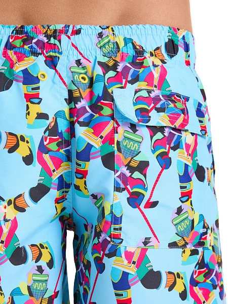 Шорты Swimwear для мальчика-подростка, цвет голубой пепельный, фото 4