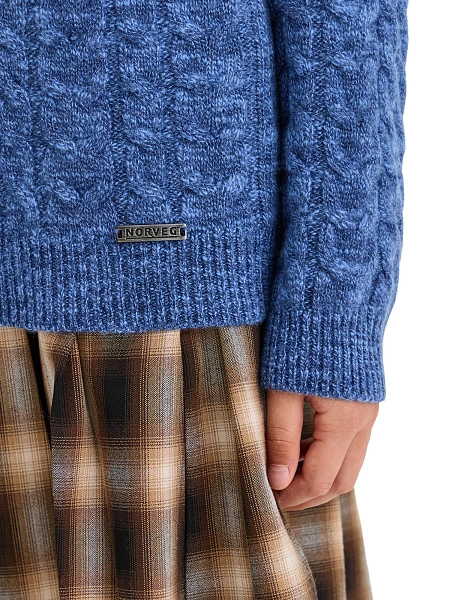 Кофта на молнии Super Fine Merino Wool для девочек, фото 4