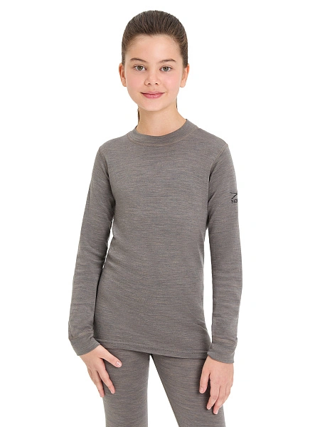 SOFT Комплект термобелья для девочек-подростков, цвет серо-бежевый, фото 4