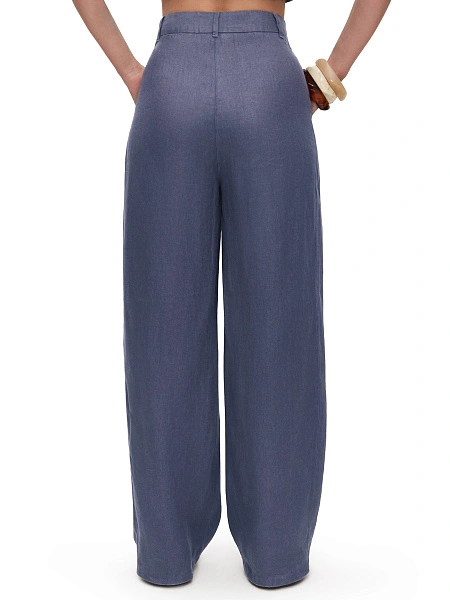 LINEN Брюки женские base, цвет маренго, фото 3