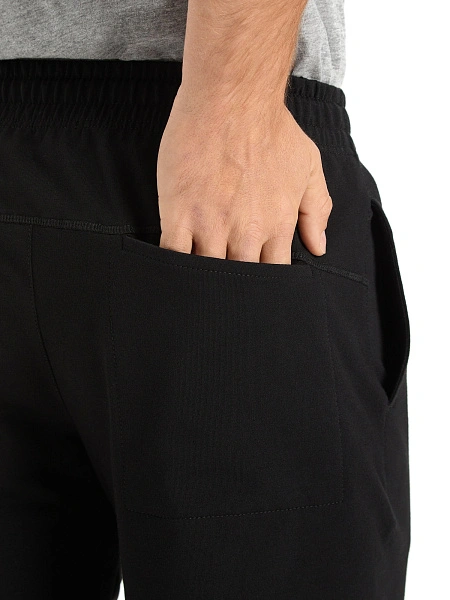 Шорты Cotton ORGANOMICA мужские укороченные, цвет черный, фото 3