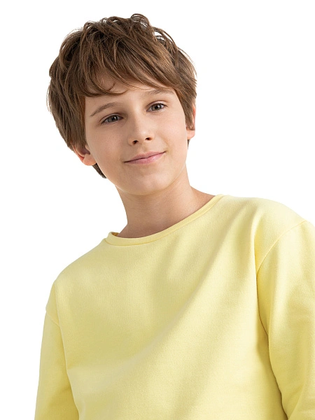 Футболка детская для мальчиков серии Cotton, цвет желтый, фото 5