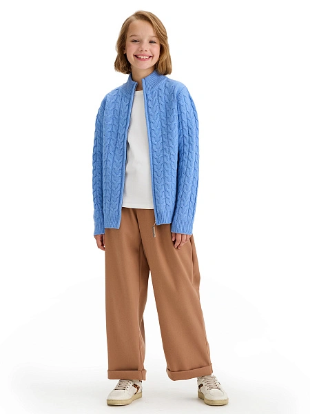 Кофта на молнии Super Fine Merino Wool для девочек, фото 5