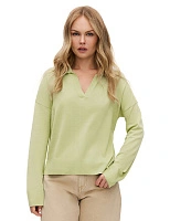 Джемпер-поло женский Бледно-зеленый