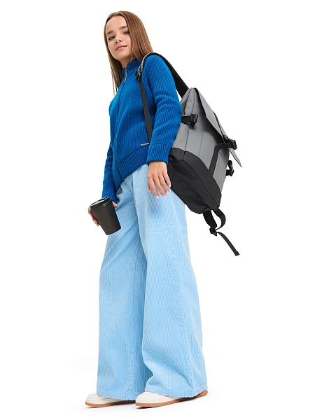 Кардиган из 100% шерсти мериноса на молнии для девочек-подростков, цвет арктик, фото 6