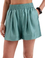 Шорты SILK женские с карманом Шалфей