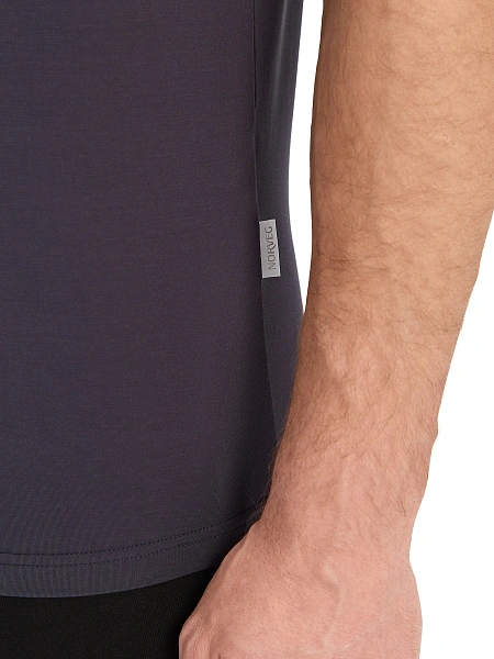 Майка мужская серии Bamboo, цвет темно-серый, фото 6