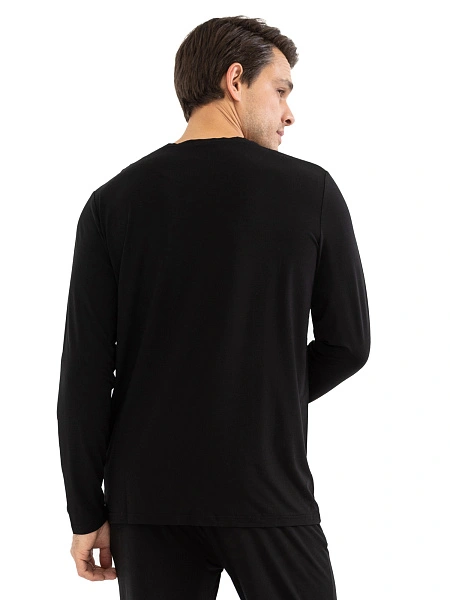 Лонгслив мужской серии Bamboo, цвет черный, фото 5
