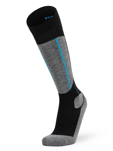 Термоноски детские ВЫСОКИЕ серии SPORT WOOL, цвет черный+серый, фото 2