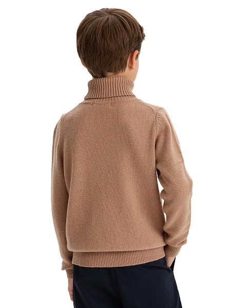 Свитер Merino Base детский для мальчиков, цвет бежевый, фото 2