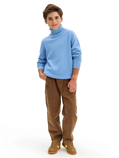 Свитер Merino Base детский для мальчиков-подростков, цвет голубой, фото 6