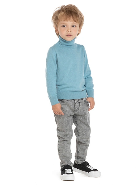 Свитер Cash Touch детский для мальчиков, цвет голубой пепельный, фото 5