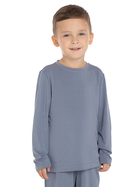 Лонгслив Bamboo для мальчика-подростка, цвет серый, фото 1