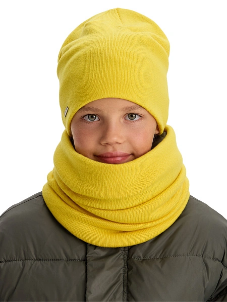 Комплект шапка и снуд из 100% шерсти мериносов, фото 5