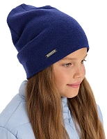 Шапка из 100% шерсти мериносов Темно-синий