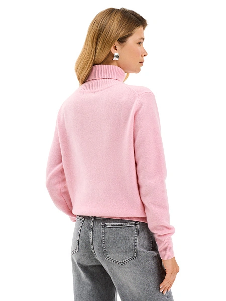 Свитер Merino Base из шерсти, цвет розовый, фото 2