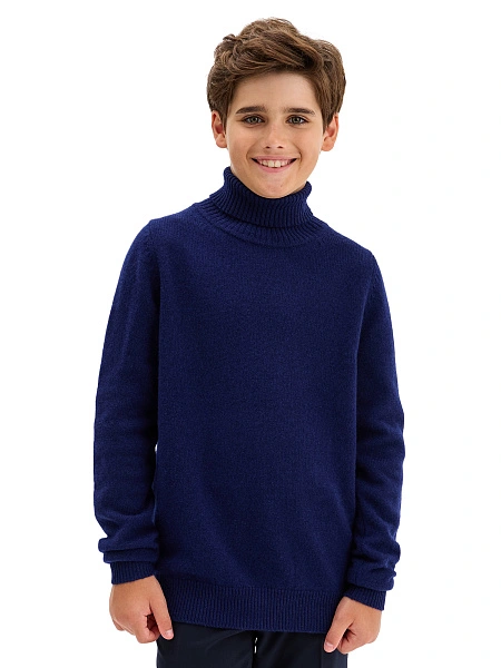Свитер Merino Base детский для мальчиков-подростков, цвет темно-синий, фото 1