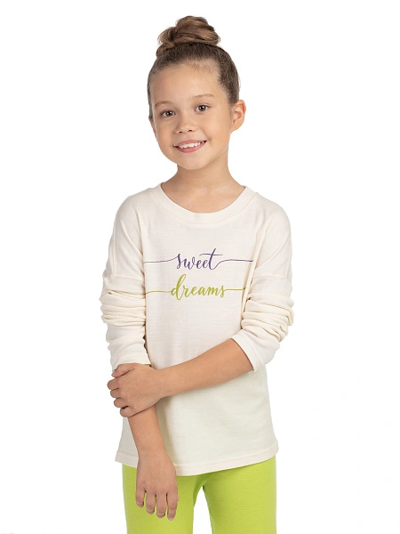 Пижама для девочки из шерсти мериносов, фото 2