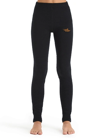 Термолеггинсы для девочек - подростков серии ACTIVE KIDS, цвет черный, фото 1