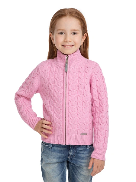 Кофта на молнии Super Fine Merino Wool для девочек, фото 1