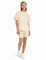 Футболка для девочки ORGANOMICA Cotton Сливочный