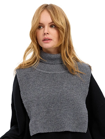 Манишка женская, цвет серый меланж, фото 1