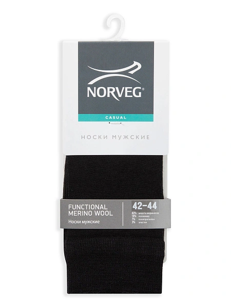 Термоноски мужские серии FUNCTIONAL MERINO WOOL, цвет черный, фото 5
