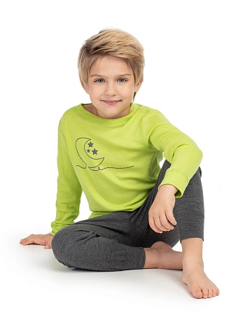 Пижама для мальчика из шерсти мериносов, фото 1