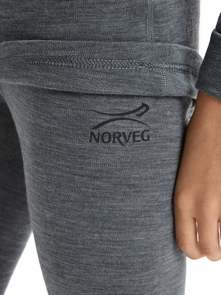 Термофутболка для мальчиков-подростков серии SOFT. Знак Woolmark, цвет серый меланж, фото 5