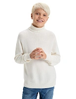 Cвитер Cashmere&Merino blend подростковый для мальчиков Белый