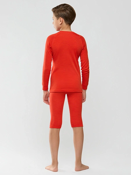 Комплект термобелья для мальчиков серии SPORT WOOL, цвет красный, фото 3