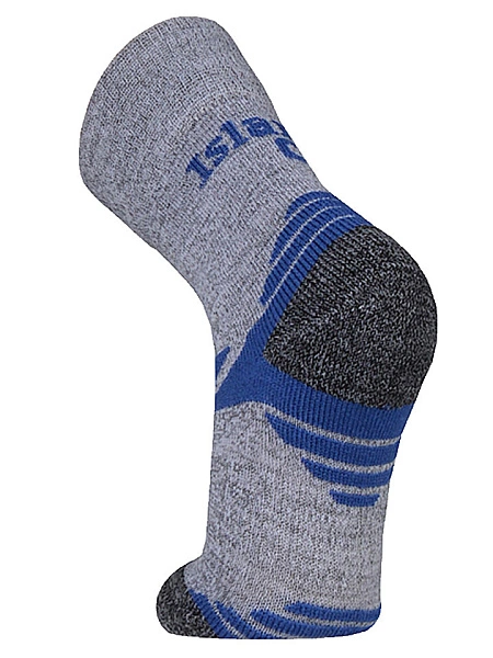 Термоноски Island Cup для занятий спортом детские, цвет серый+синий, фото 3