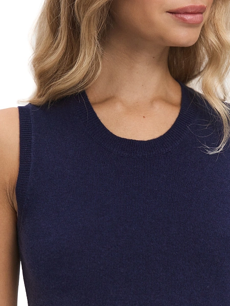 Топ трикотажный, цвет темно-синий, фото 3