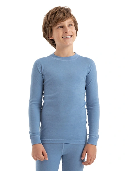 Термофутболка для мальчиков - подростков серии SOFT TEENS, цвет голубой пепельный, фото 1