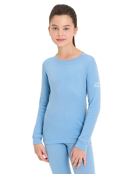 SOFT Комплект термобелья для девочек-подростков, цвет голубой пепельный, фото 4
